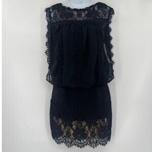 Y2K Jessica McClintock Lace Overlay Dress Sz 8 Gothic Coquette Whimsigoth Hoco